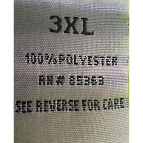 Ultraclub Cool & Dry Men's 3XL Neon Yellow 1/4 Zip Performance Pullover NWT - Picture 7 of 8